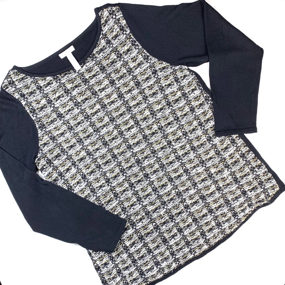 Charter Club Tweed Top XL